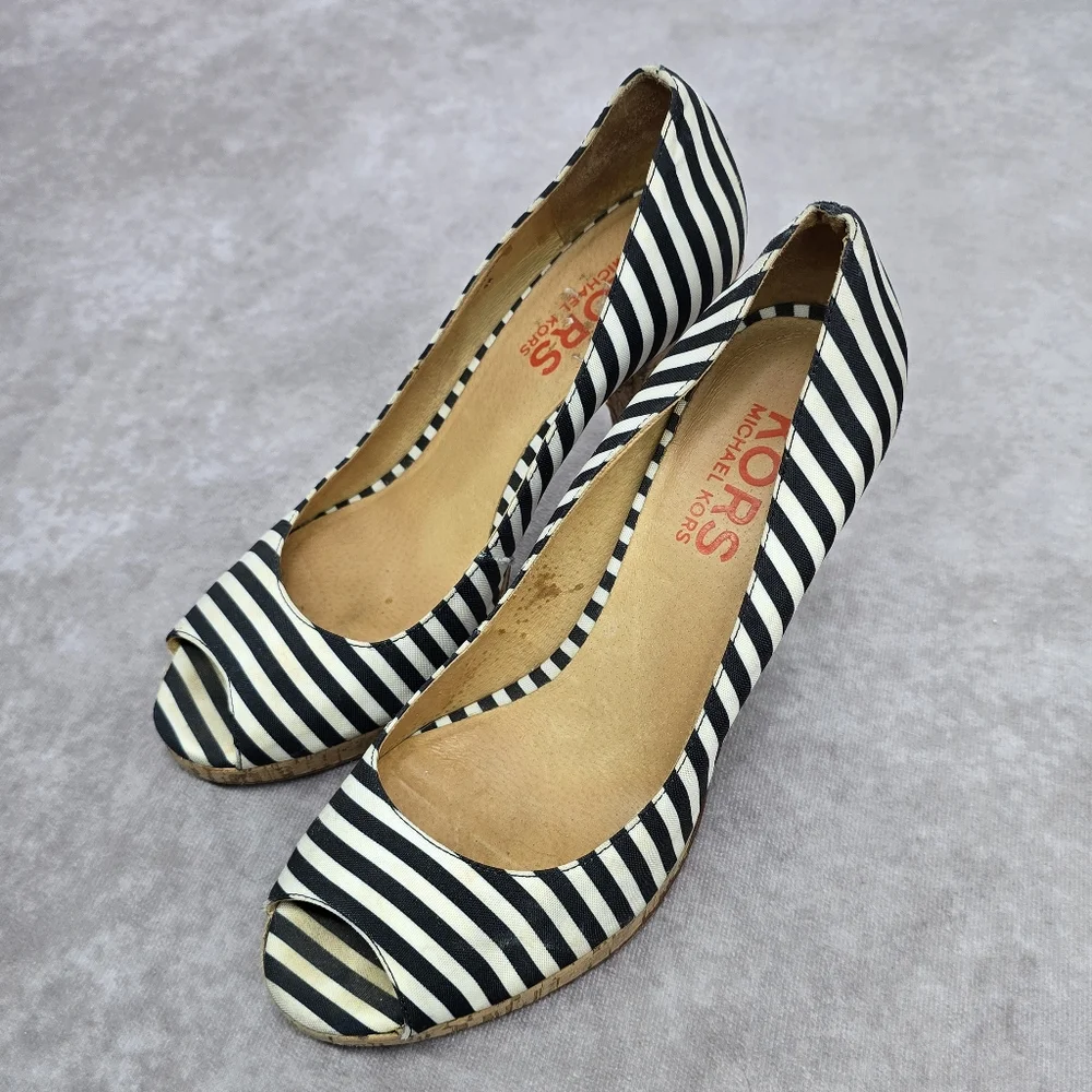 Kors Michael Kors Peep Toe Cork Heels